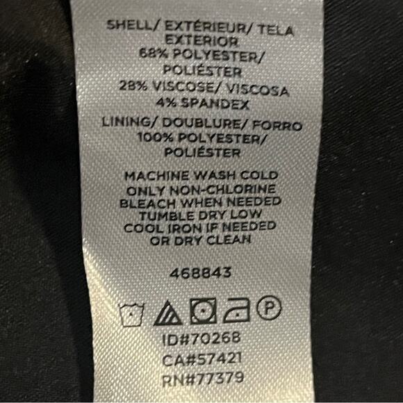 Ann Taylor Black Blazer Slim Notch Lapel 2 Button Pockets Women’s Plus Size 14 - Picture 11 of 13